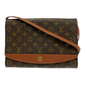 LOUIS VUITTON Monogram Bordeaux Red Shoulder Bag Brown